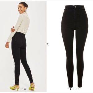 Topshop Joni Black Jeans Size 32 *Tall*